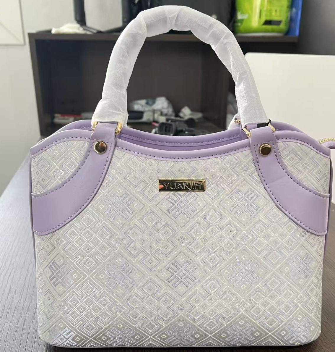 Jingtian Fengge Handbag | Premium Zhuang Brocade Artisan Bag