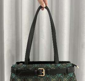 Flying Swallow Fortune Pattern Shoulder Handbag - Premium Zhuang Brocade Artisan Bag